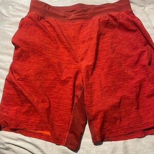 lululemon athletica Men's Red Athletic Shorts